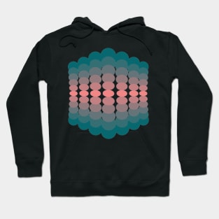 Geometric navy abstract minimal circles Hoodie